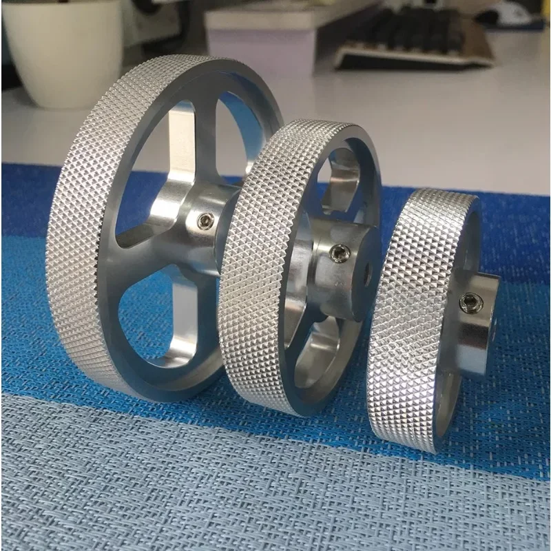 

Metal aluminum alloy knurled wheel Embossed synchronous encoder wheel, meter wheel, circumference 200.250.300mm