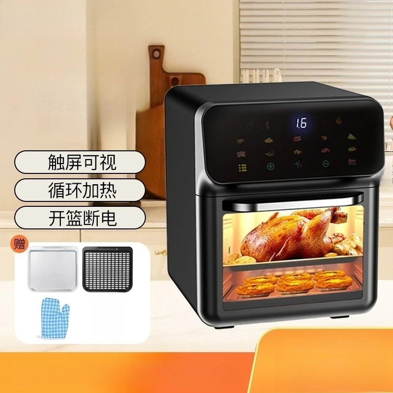 2026 new visible touch screen air fryer large capacity household multifunctional oven integrated electric fryer baking appliance