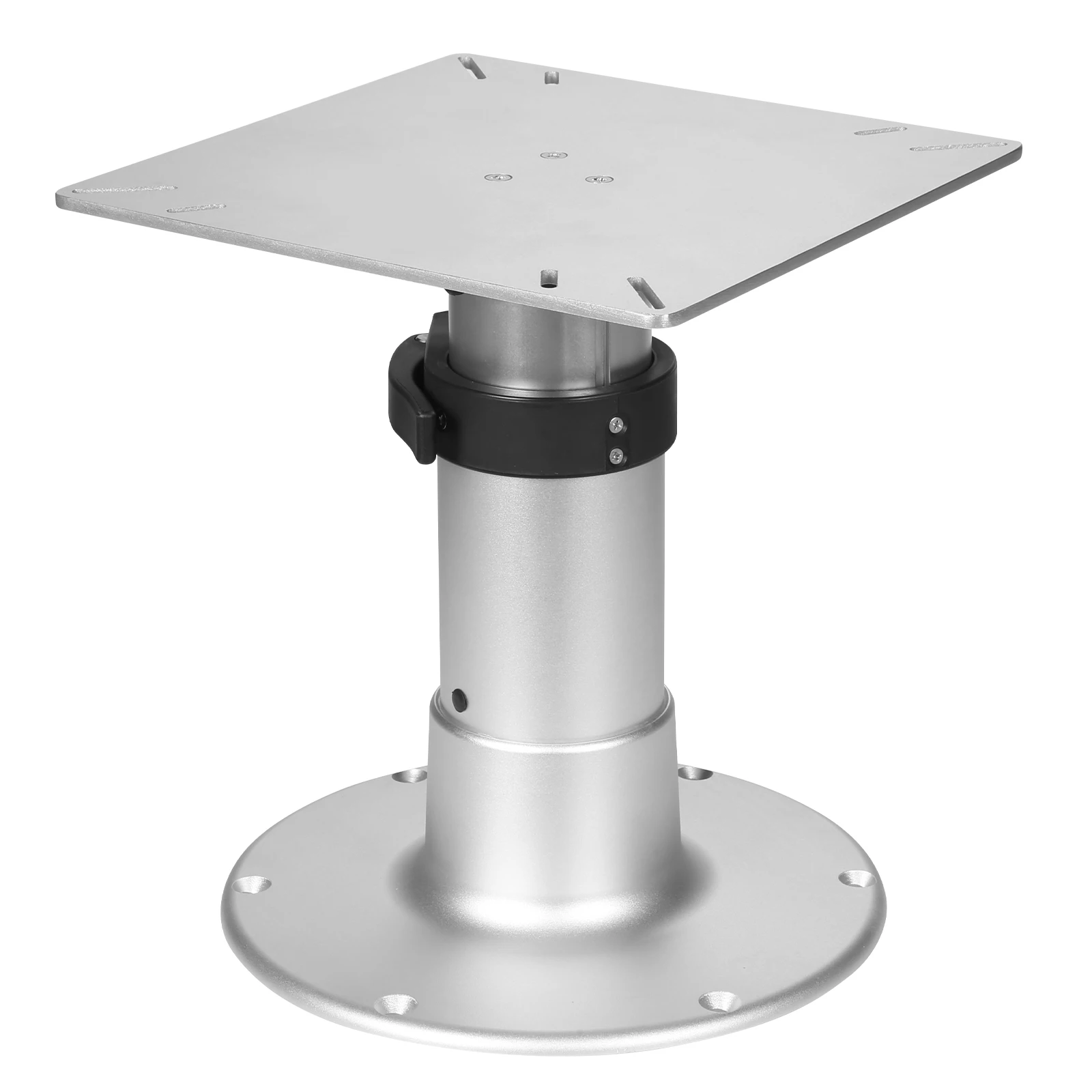 

Desk Leg Detachable 3-Level Telescopic Camper Table Pedestal Aluminum Alloy 13-28 Inch Height Range with Gas Lift for Boat Yacht