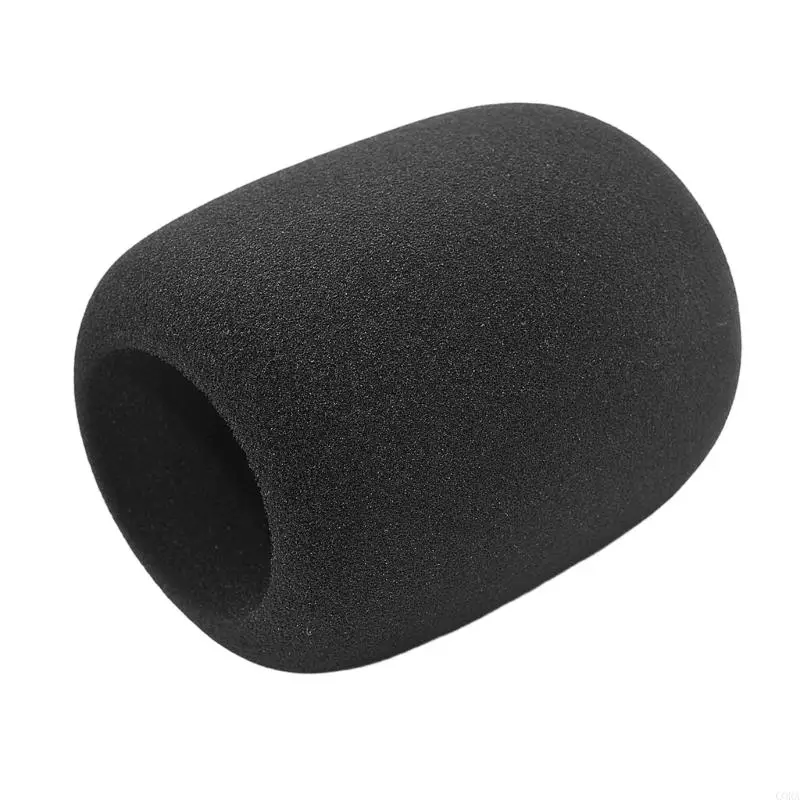 CORA Vocal Windscreen Cover Black Soft Sleeve 100 x 78 mm for Streaming, Home Recording, Podcast Use, Online Meeting Dust Care