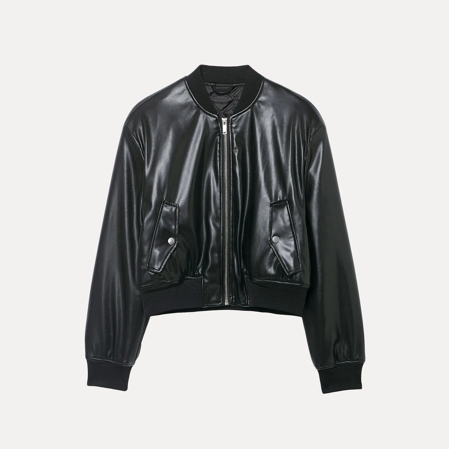 ファッショナブルなルーズフィットのバイクスタイルパイロットショートジャケット レディース 2025年秋新作 Zブランド ヨーロッパスタイル 長袖 ジッパー開閉