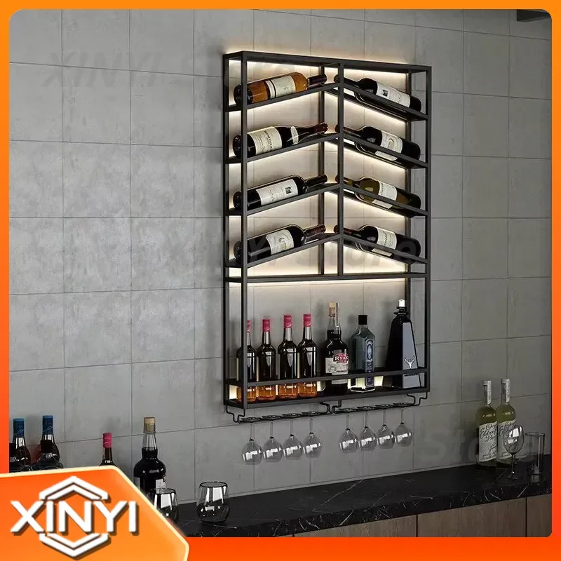 Coat Rack for Modern Simple Hall Tree for Wall Mounted Wine Display for Light Luxury European Home Furniture Entryway