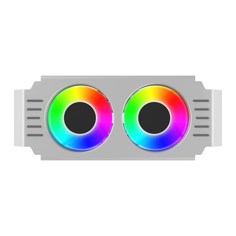 D50 RAM radiateur dissipateur de chaleur DDR4 DDR5 RAM mémoire refroidisseur 5V 3PIN ARGB AURA synchronisation 4Pin PWM double ventilateur PC mémoire radiateur de refroidissement