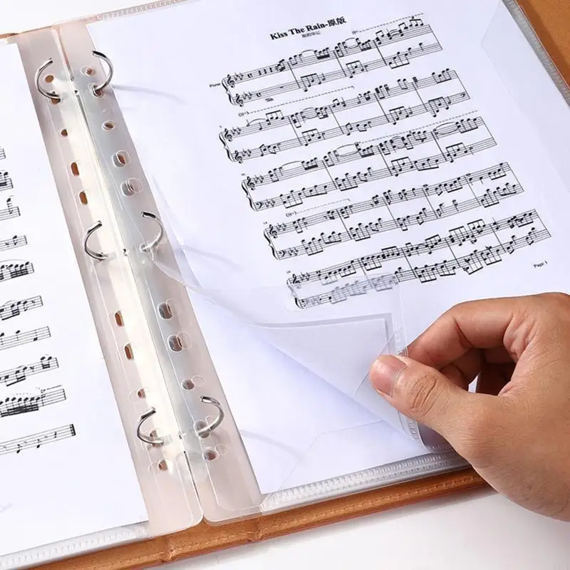 M5TB Music Sheet File Holder Home Office Supply Piano Score Folder Size 40 Pockets
