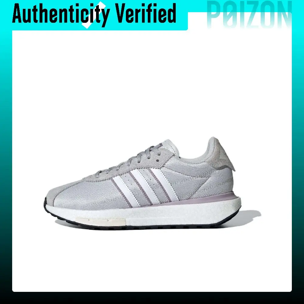 Adidas Originals COUNTRY Boost Suede Slip Resistant Low top Casual Shoes Women's Gray IF1132