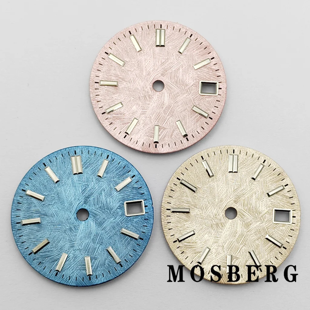 28.5mm NH34 NH35 Watch Dial Texture White/Black Watches Automatic Movement Accessory Parts