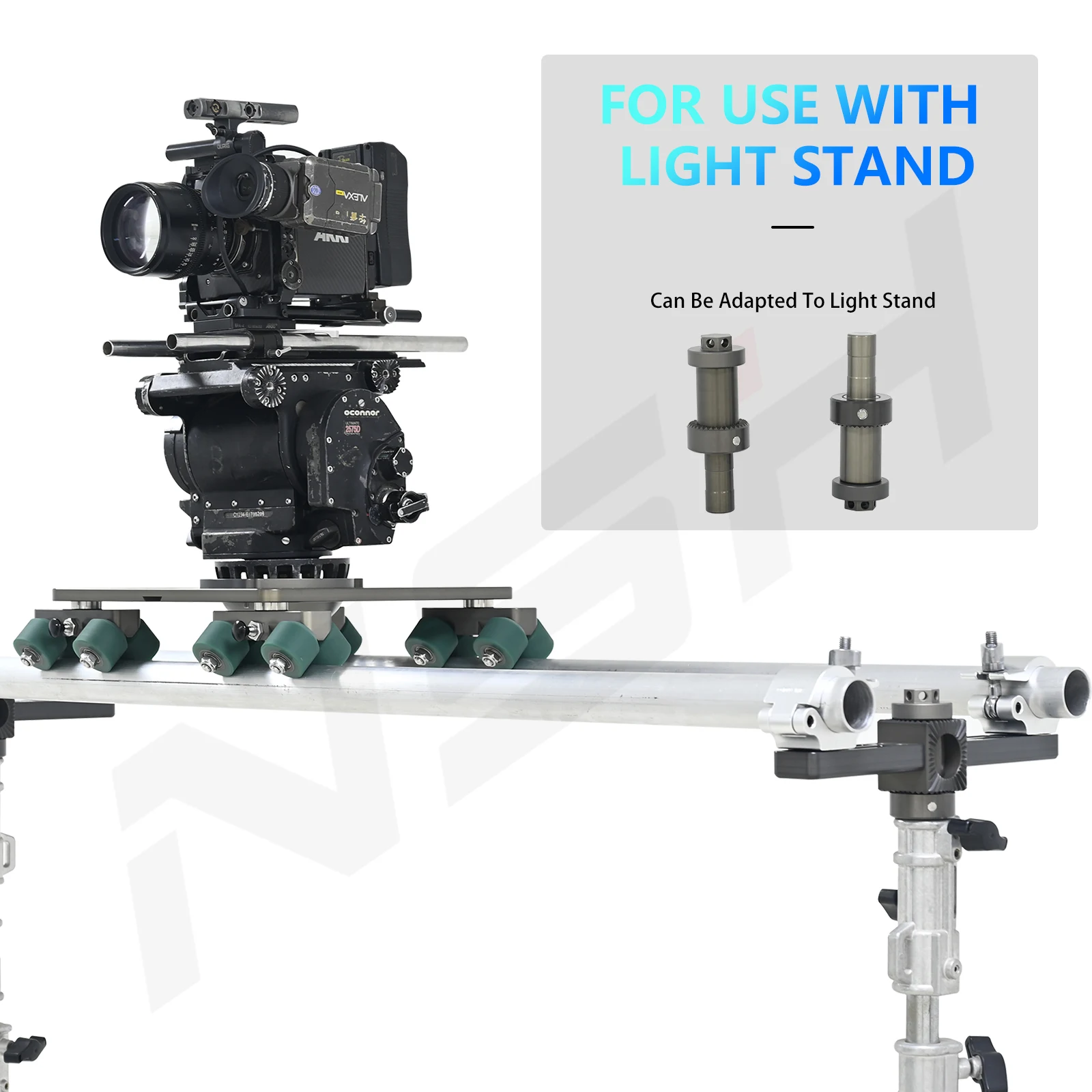 NSH Pro Dolly Heavy Duty Camera Grip 50kg Capacity Integrated Body Multi Expansion Ports For Film Video Production