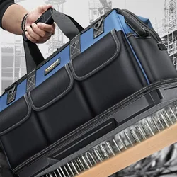 Großer Multifunktions-Werkzeugtaschen-Organizer, robuste Werkzeugtasche, wasserdichte Anti-Fall-Werkzeugtasche, Aufbewahrungstasche mit mehreren Taschen