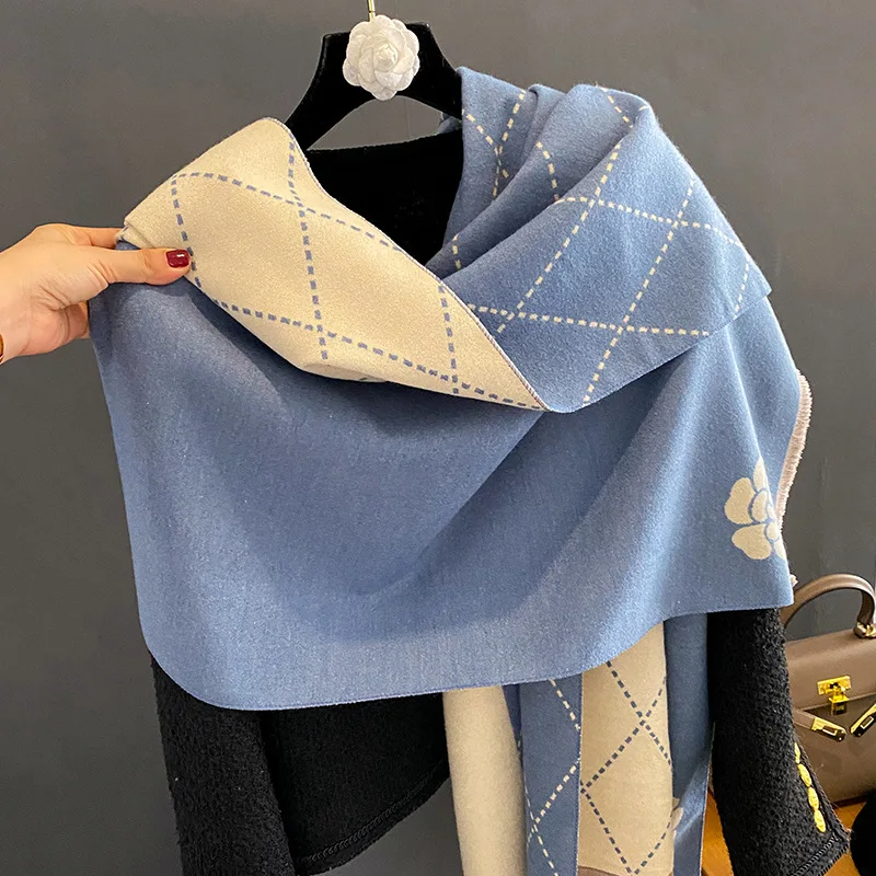 Zimowy szal damski, luksusowy – Woven Scarf Blanket recenzja i cena