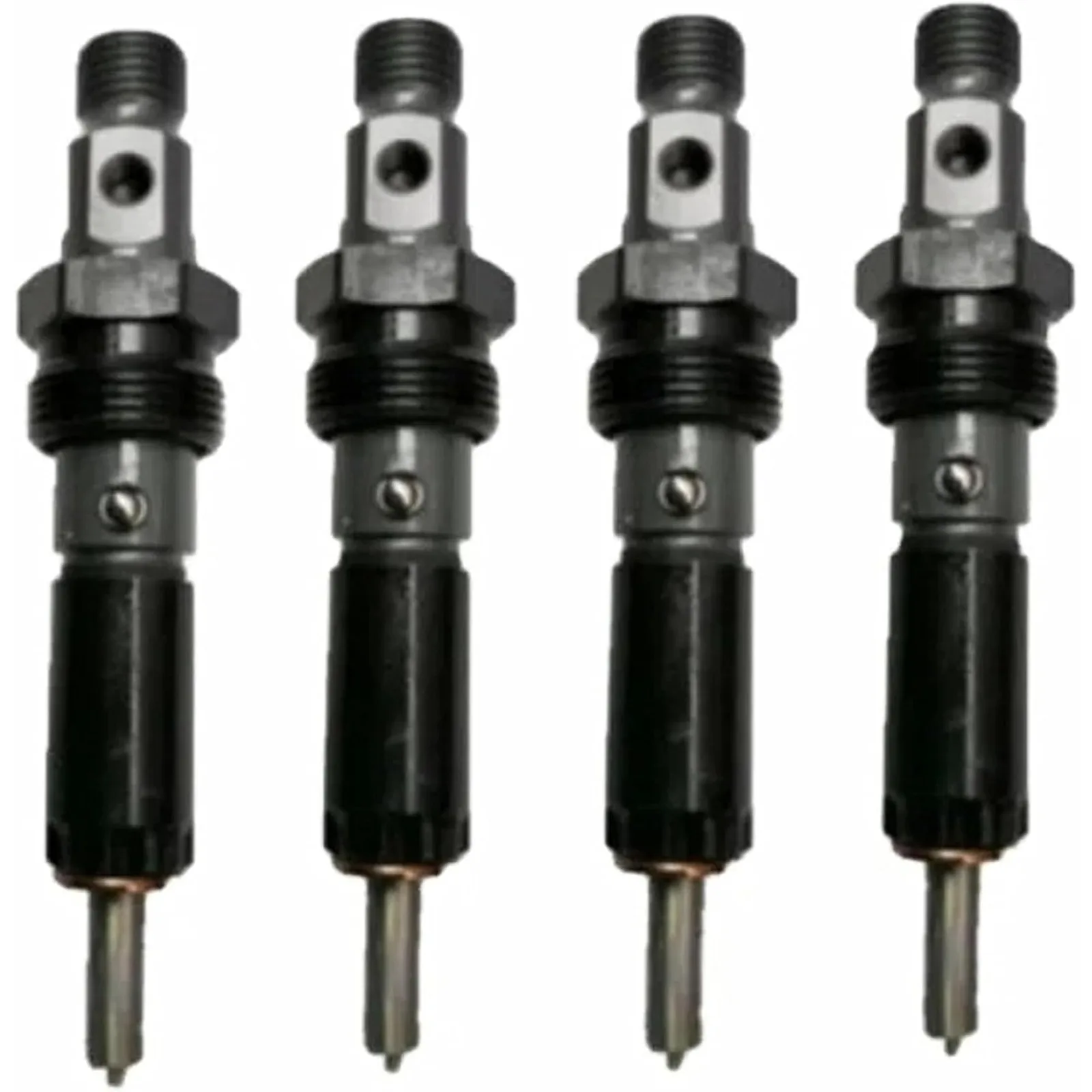 4089469 4pcs Metal Fuel Injector, Needle Valve, 1/2 in Threaded Inlet, SAE Outlet, For Cummins 4B3.9 4BT4AA3.9C Engine