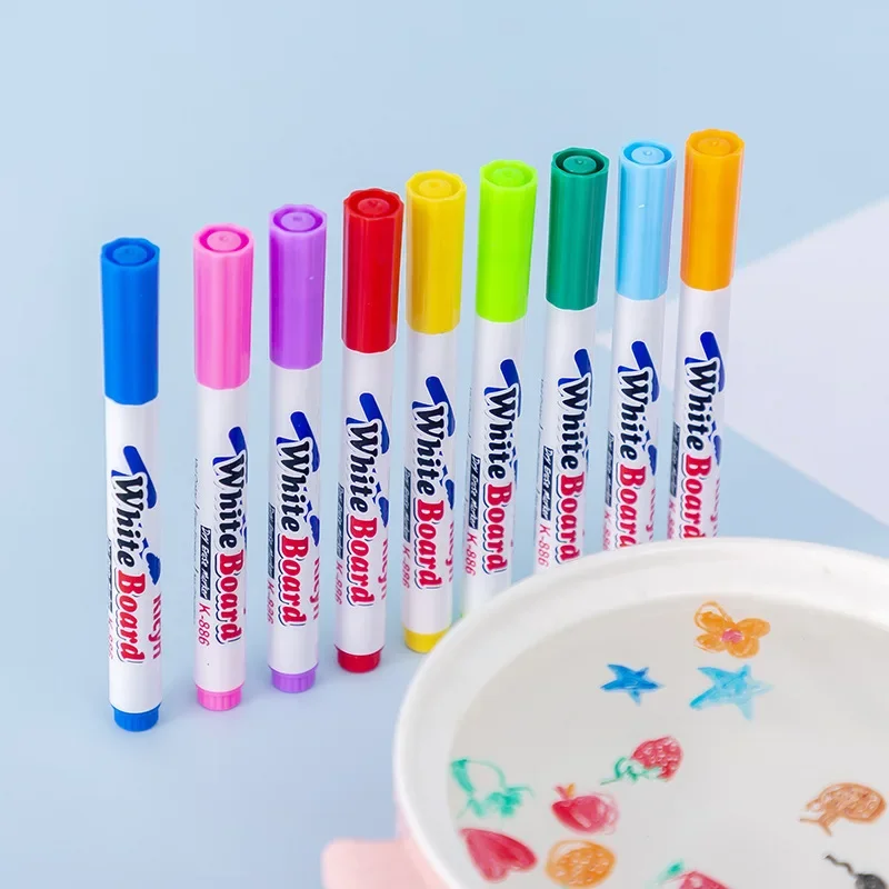 Children Chroma Water Floating Pen Marker Pen Kids Early Stage Educational Painting Pen Toys Kids ART Doodle Painting Set Gift