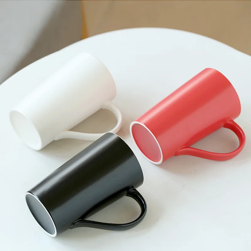 Ceramic Coffee Milk Tea Water Cup Creative Mug with Handle Drinkware Home Kitchen Office Work Meeting Tea Cup Gift 2025 New