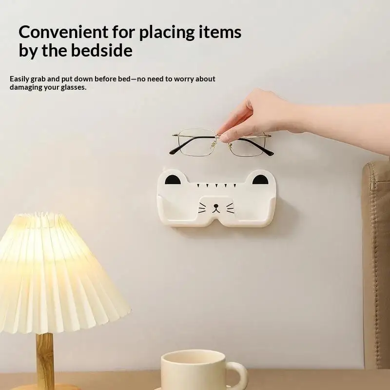 Portable Wall-Mounted Eyewear Organizer – Drill-Free Storage For Prescription Glasses, Sunglasses, And Car Eyewear