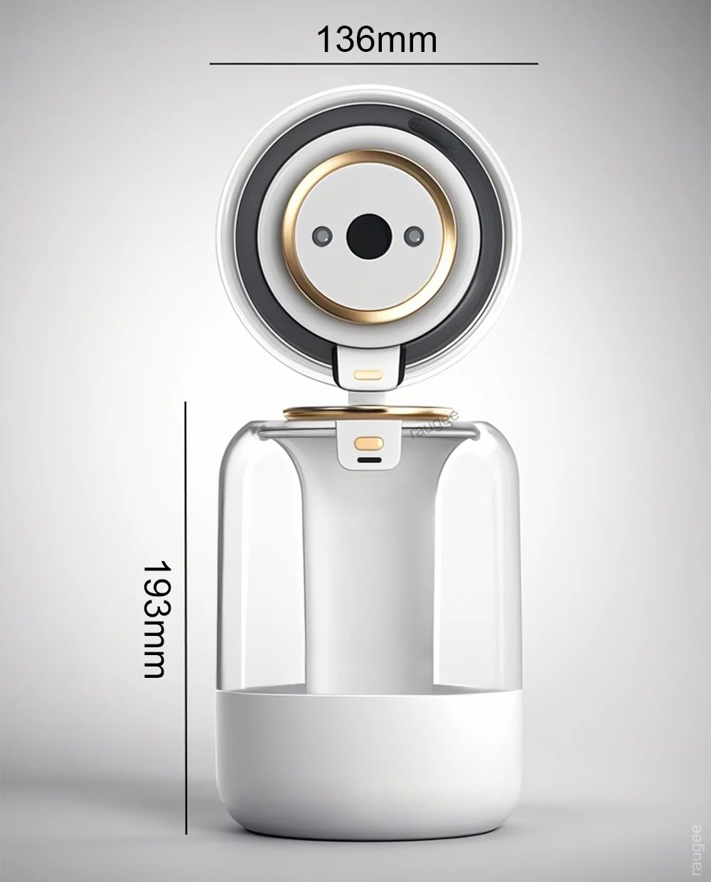 Luftbefeuchter, 2,2 l, großes Fassungsvermögen, Heimluftbefeuchter, stumm, Nebelhersteller, Doppeldüse, USB-Luftbefeuchter für Schlafzimmer mit LED-Nachtlicht – Detail 11