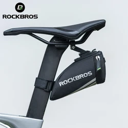 ROCKBROS Bike Bag Portable Reflective Saddle Bag Tail Seatpost Nylon Bicycle Bag MTB Road Bike Bag Panniers Bicycle Accessories