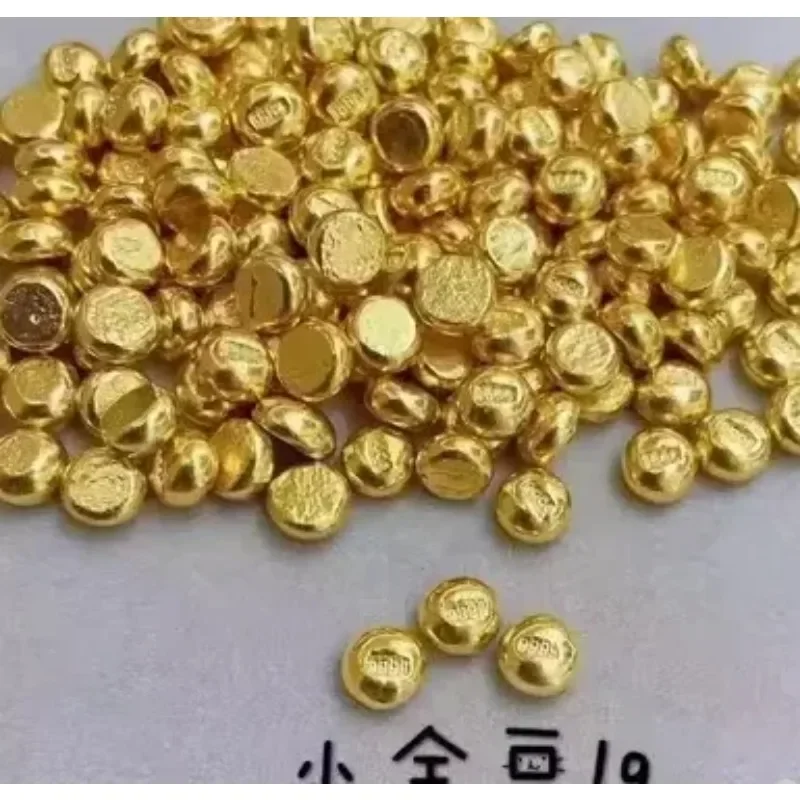 EternaGold  100% 24k pure gold beans fine gold balls 999 real gold beads 1g