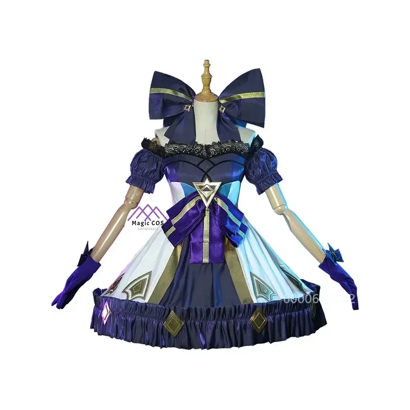 LOL Gwen Cosplay Kostüm Dark Gothic Stil Ruined Doll Outfit League Legends Cos Frauen Halloween Party Kleid Benutzerdefinierte Hohe Qualität