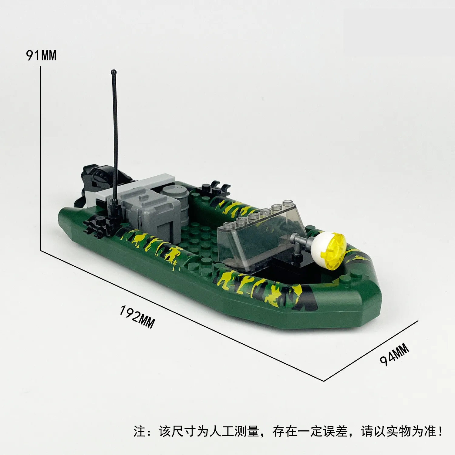 Creative Military Assault boat Battleship Building Blocks City Construction MOC Naval Ship Bricks Set Children Toys for Boy