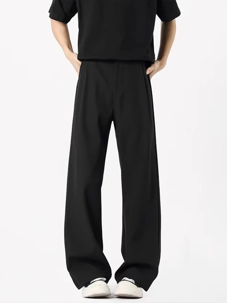 

Мужские брюки Bla American Sle Curved Knife, весна-осень, с высокой талией, повседневные, облегающие, расклешенные, в стиле Cleanfit, для костюма