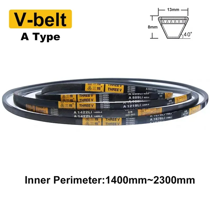 Conveyor Belts Type A Rubber Drive V Belt Power Transmission Strap 1400mm-2300mm