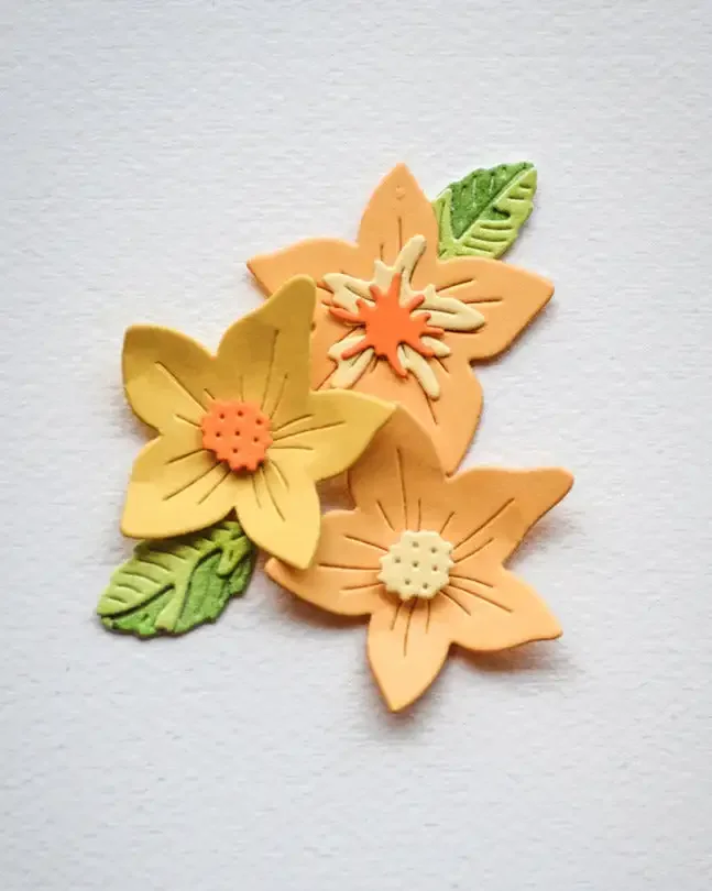 Tender Flowers Leaves Metal Cutting Dies Sets For Scrapbook Diary Decoration Embossing Cut Template DIY Make Card Album 2024