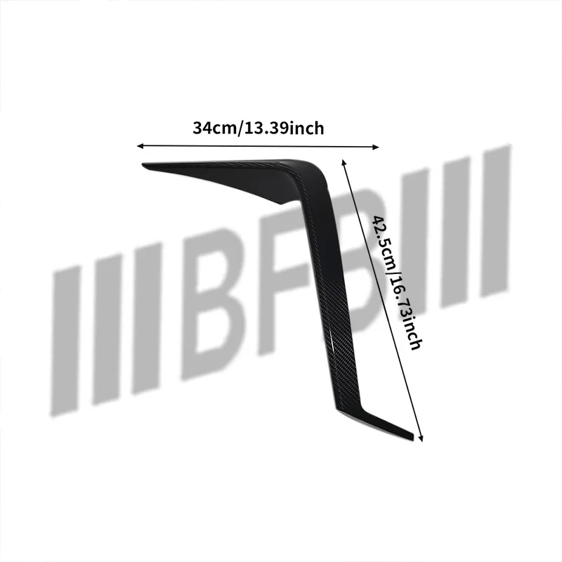 Real Carbon Fiber Car Front Bumper Splitter Side Air Vent Wind Knife Cover For Toyota GR86 2022up