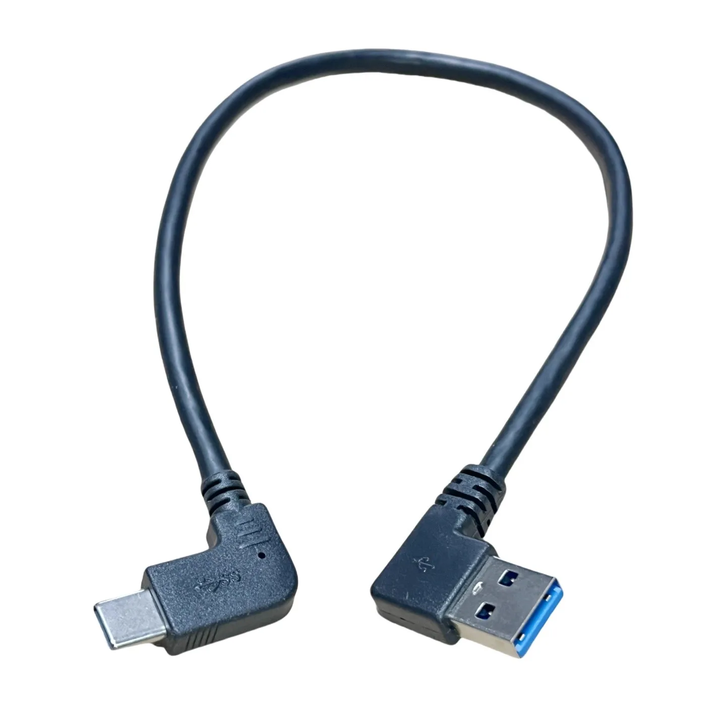 30 سنتيمتر 10Gbps USB3.0 يمين يسار إلى USB C لباد برو سامسونج غالاكسي S24 S25 للتبديل M2 SSD NVME USB3.0 كابل بيانات فائق السرعة #2