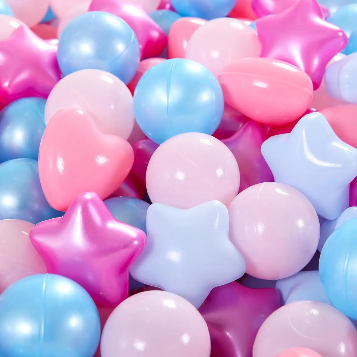 Estrela bola pit bolas para crianças-200 pçs ftalato livre bpa bolas de jogo à prova de esmagamento para jogar tenda piscina playhouse cercadinho par