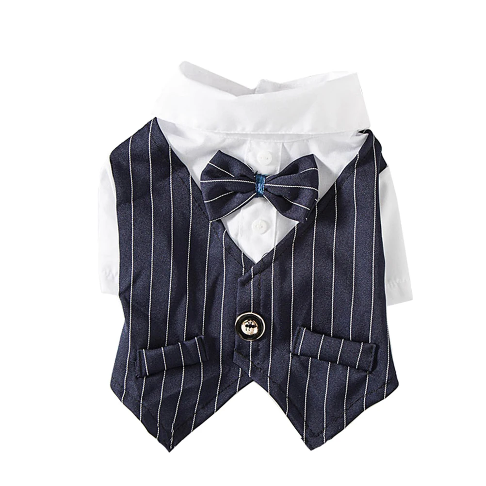 

Dog Suit Dress Soft Material Gentleman Pattern Easy Fast Dry Party Wedding Carnival Clothes Pet Costumes