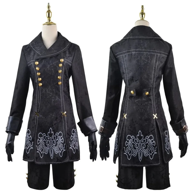 Reno automata cosplay traje yorha 9s no.9 tipo s roupa jogos terno masculino role play trajes festa de halloween fantasia