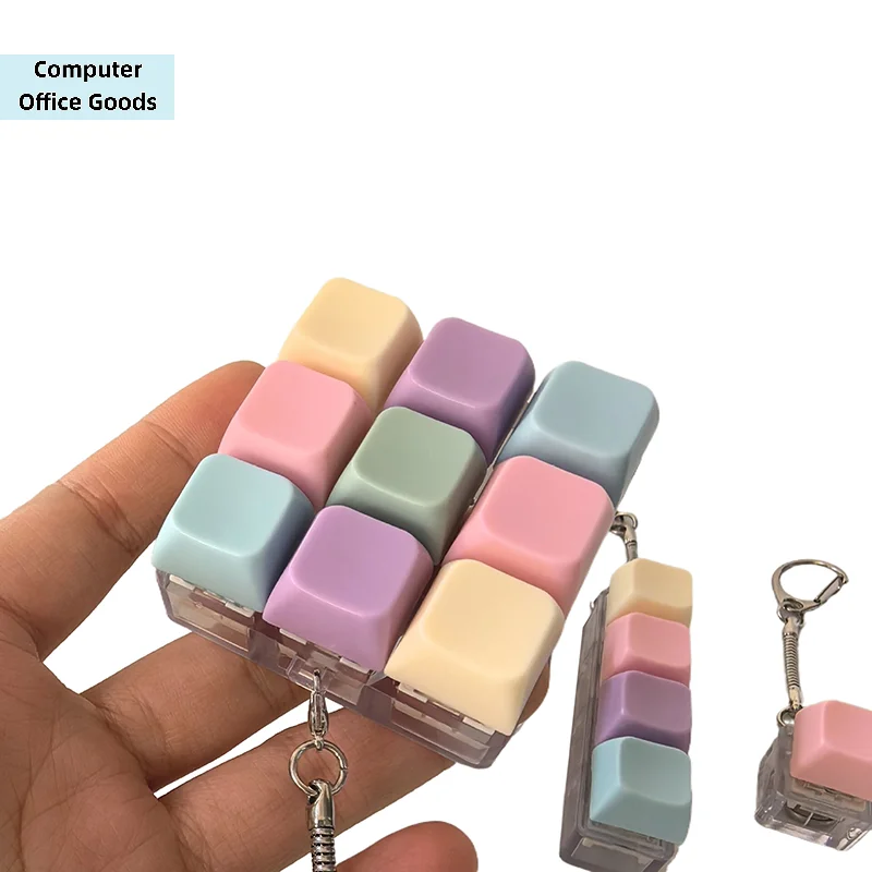 

【1Pc Keyboard Axis Tester 1/4/5/9 Keys Mechanical Keyboard Axis Tester Button Keycap Keychain Toy Finger Keyboard Caps Toy】