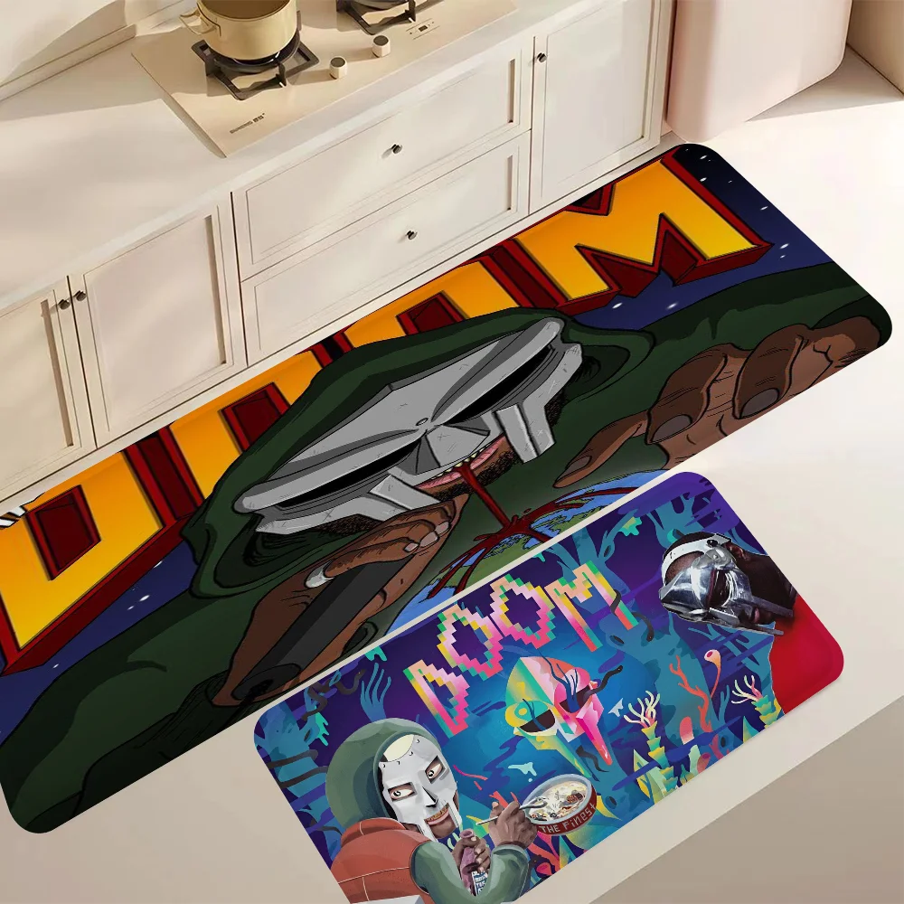 M-MF DOOMS Rapper Room Mats Retro Multiple Choice Living Room Kitchen Rug Non-Slip Welcome Rug