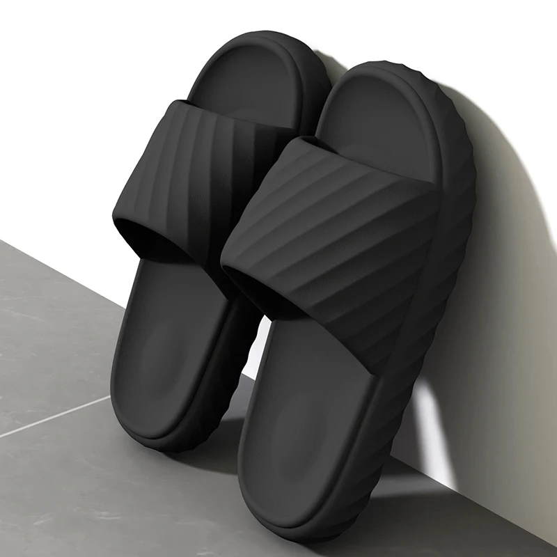 Men's Household Slippers Breathable Quick-drying Non-slip Soft Comfortable Men's and Women's Flat Sandals Casual All-match image 2