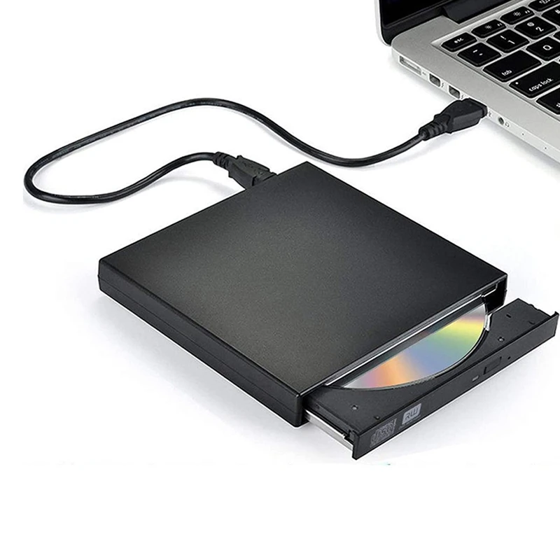 External Optical Drive USB 2.0 DVD CD/DVD ROM Player Optical Drive DVD RW Burner Reader Writer Laptops PC Windows 7/8/10