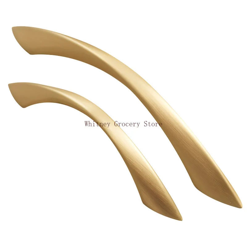 Creative Arc-shaped Cabinet Handle Modern and Simple Drawer Handle French Personalized Zinc Alloy Wardrobe  Wine Cabinet Handle