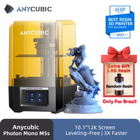 ANYCUBIC Photon Mono M5s 12K Resin 3D Printer 10.1 Inch UV LCD 3D Printer Leveling-Free 3X Faster High-Speed Smart 3D Printing