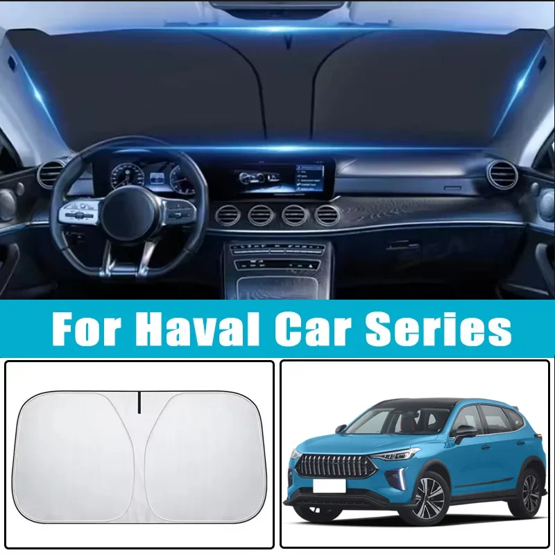 

For Haval H6 H9 F7 F7x Jolion Dargo Big Dog M6 H2 H4 H7 F5 Car Sun Visor Windshield Sunshade Heat Insulation Auto Accessories