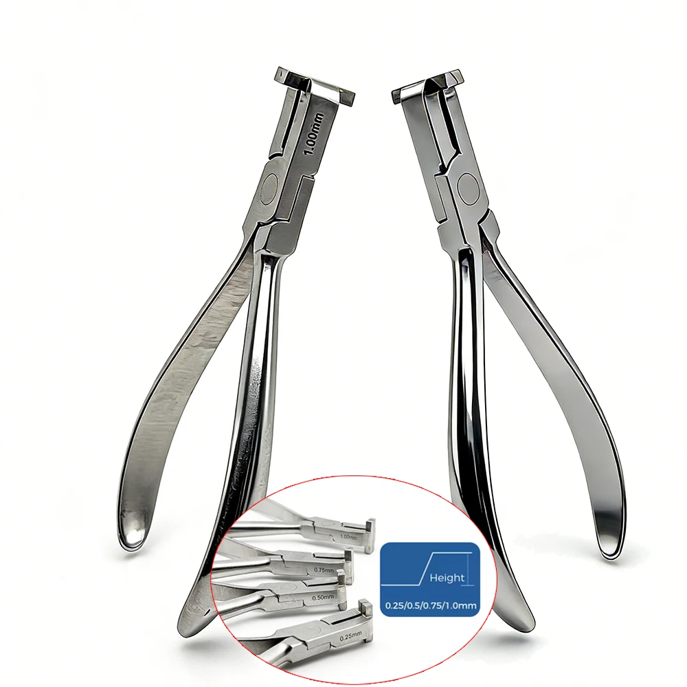 

4 Size Stainless Steel Dental Wire Step Forming Plier Orthodontic Bend Forcep for Arch Wire Bending Dental Instrument