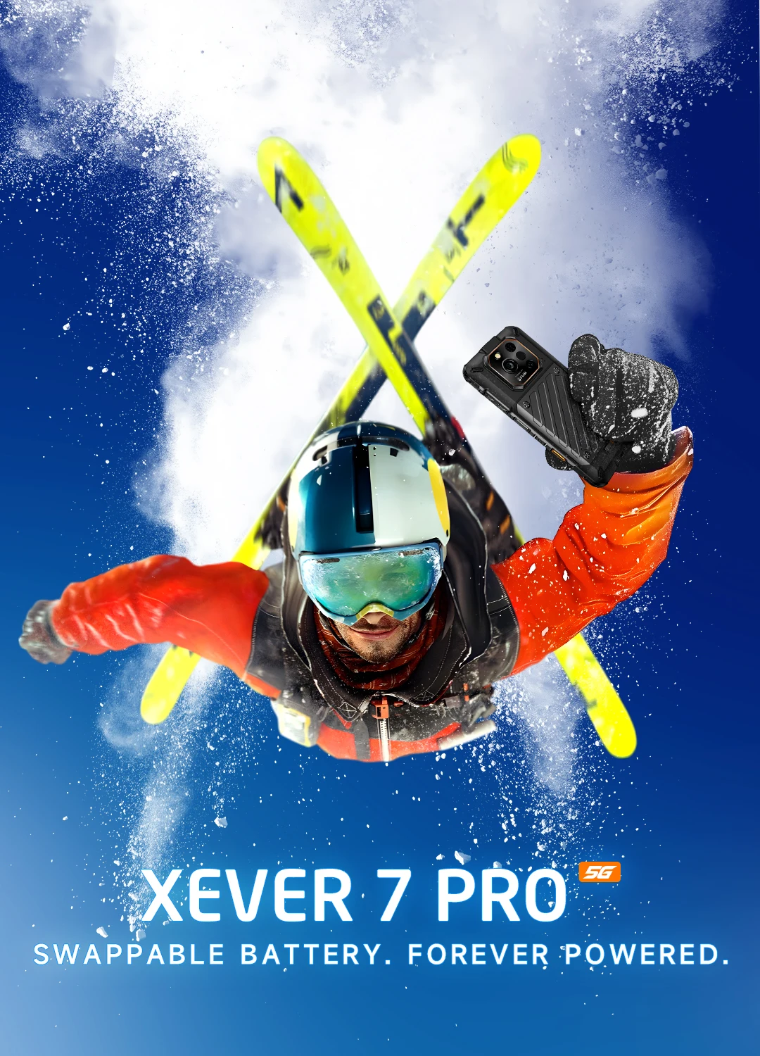 Ulefone RugOne Xever 7 Pro 5G Rugged Phone Thermal Imaging Android 15 Smartphone 512GB ROM 12GB RAM 120Hz AMOLED NFC 5500mAh