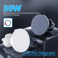 Upgraded Magnetic Wireless Car Charger 30W Fast Car Charging for iPhone 12 13 14 15 pro max mini Air Vent Car Phone Holder Stand