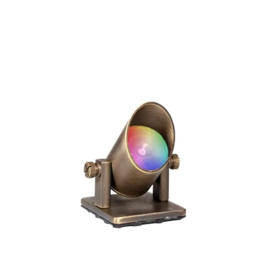 

Outdoor underwater light for fountains ponds, brass, bronze, IP68 waterproof, 12V 3W RGBW color-changing