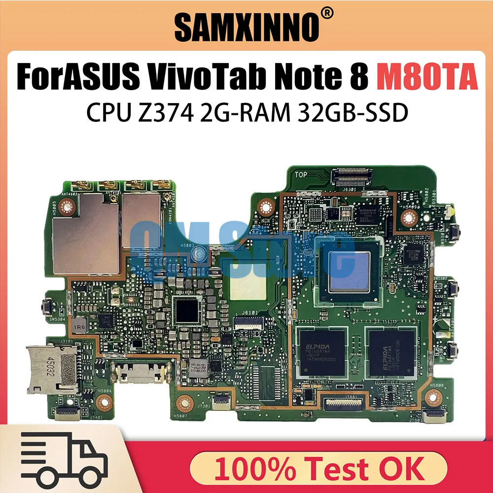 Mainboard For Asus VivoTab Note 8 M80TA motherboard main board test well 32GB SSD 64GB SSD