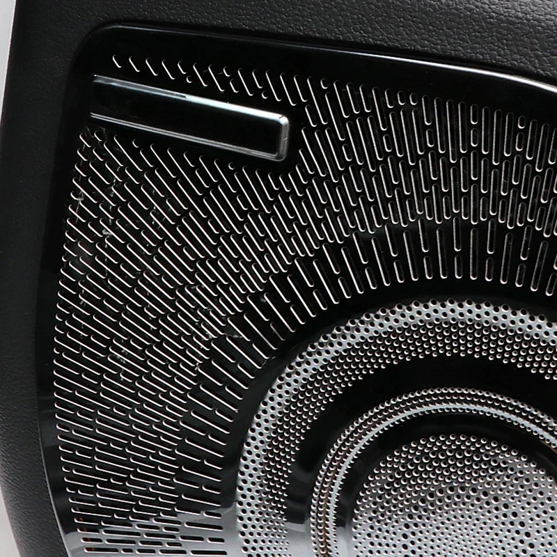 Stainless Car Door Audio Speaker Decor Cover Loudspeaker Trim For Hyundai Tucson 2021 2022 2023 2024 NX4 Hybrid Accessories view 3