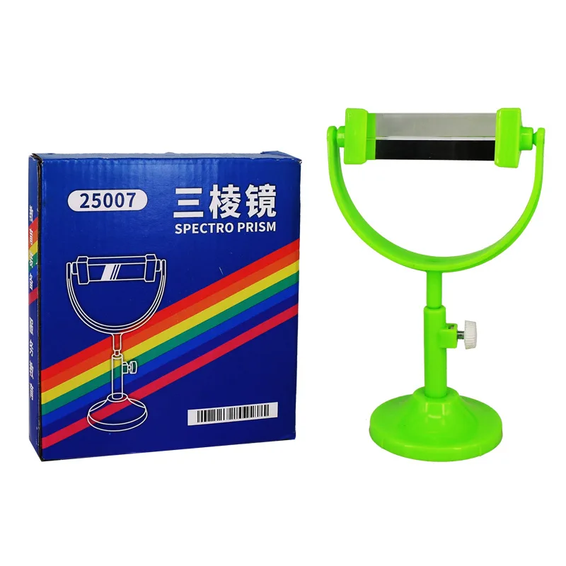 Optical Glass Triangular Prism Rainbow Light Spectrum Physics Teaching Refraction Dispersion Science Experiment Instrument