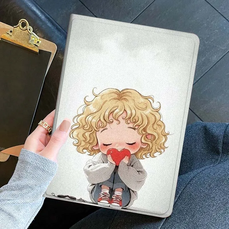 capa-com-design-girl-love-para-ipad-pro-air-mini-11-1-2-3-4-5-6-7-7ª-geracao-129-13-79-83-m3-m4-inch