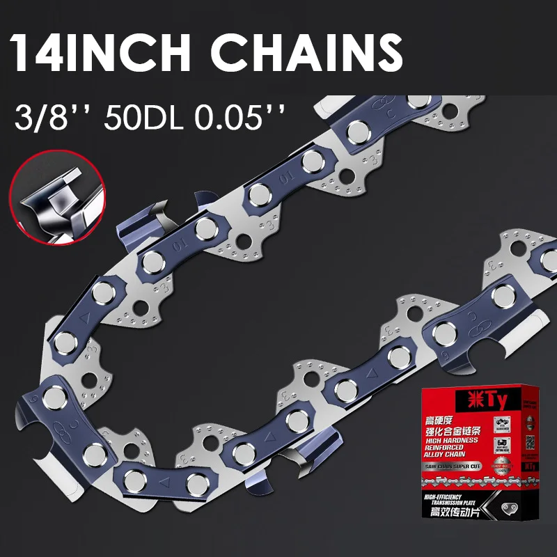 

14'' Right-angle Chain for Stihl MS170 MS180 Gasoline Chainsaw Saws Blades 14 Inch 3/8'' 0.050" 50DL Chainsaw for Ms 180 Chains