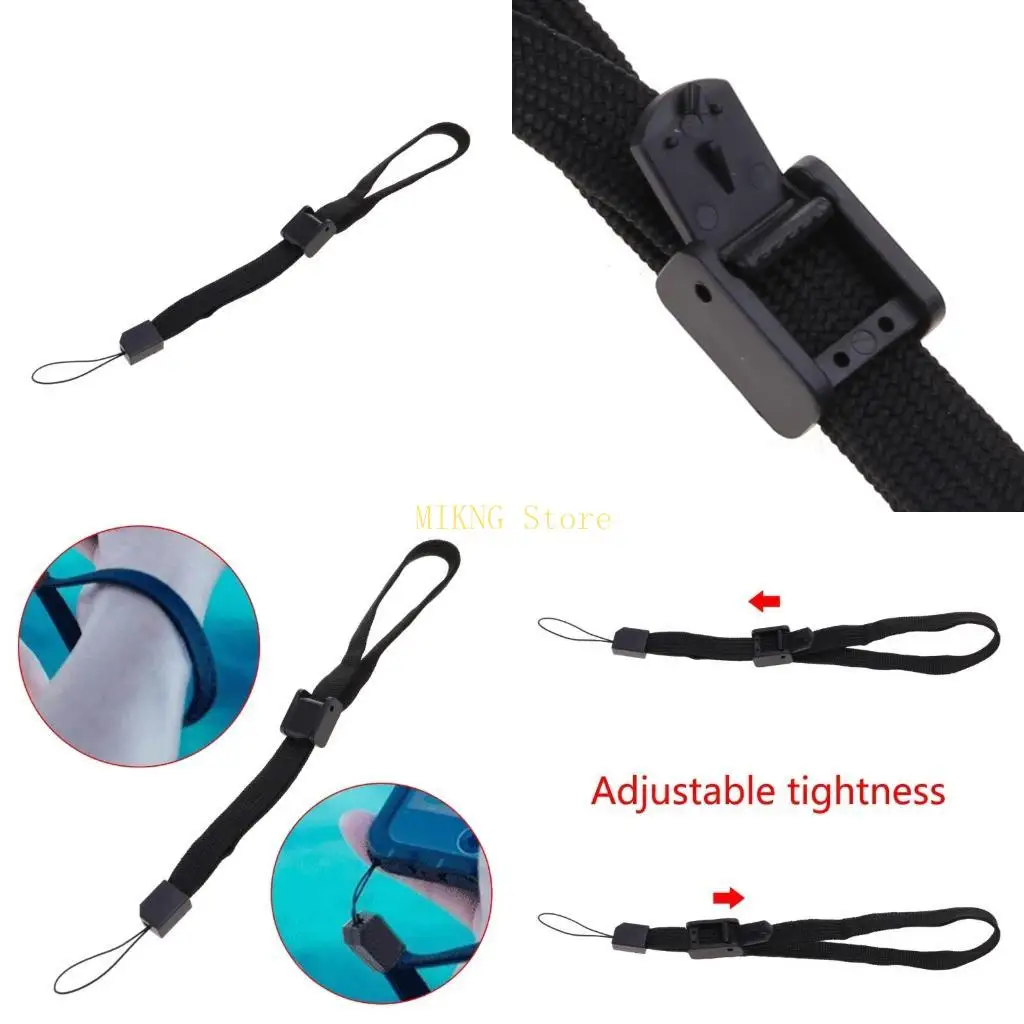 カメラ付き携帯電話用の16cmミニポータブルブラックハンドリストバンドmp3ベストセール