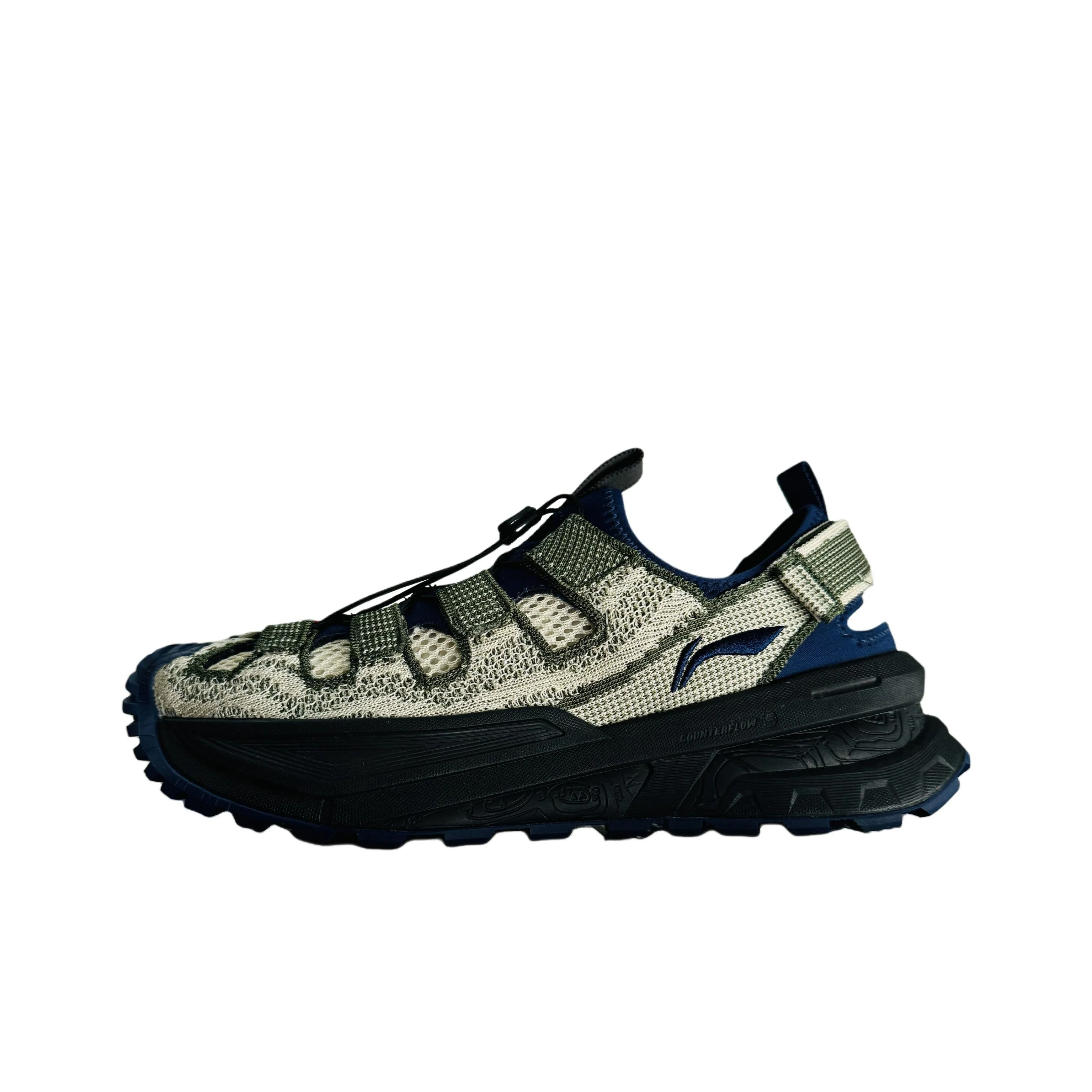 Li Ning CF Tracing, Wenchuan Breathable Rebound Slip Resistant Abrasion Resistant Grip River Trekking Shoes Unisex AHLV001-5