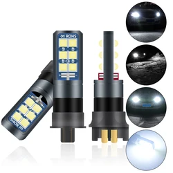 2x PW24W PWY24W LED Bulbs 6000K White Error Free 12SMD 3030 LED Turn Signal Light Waterproof Car DRL Daytime Lights