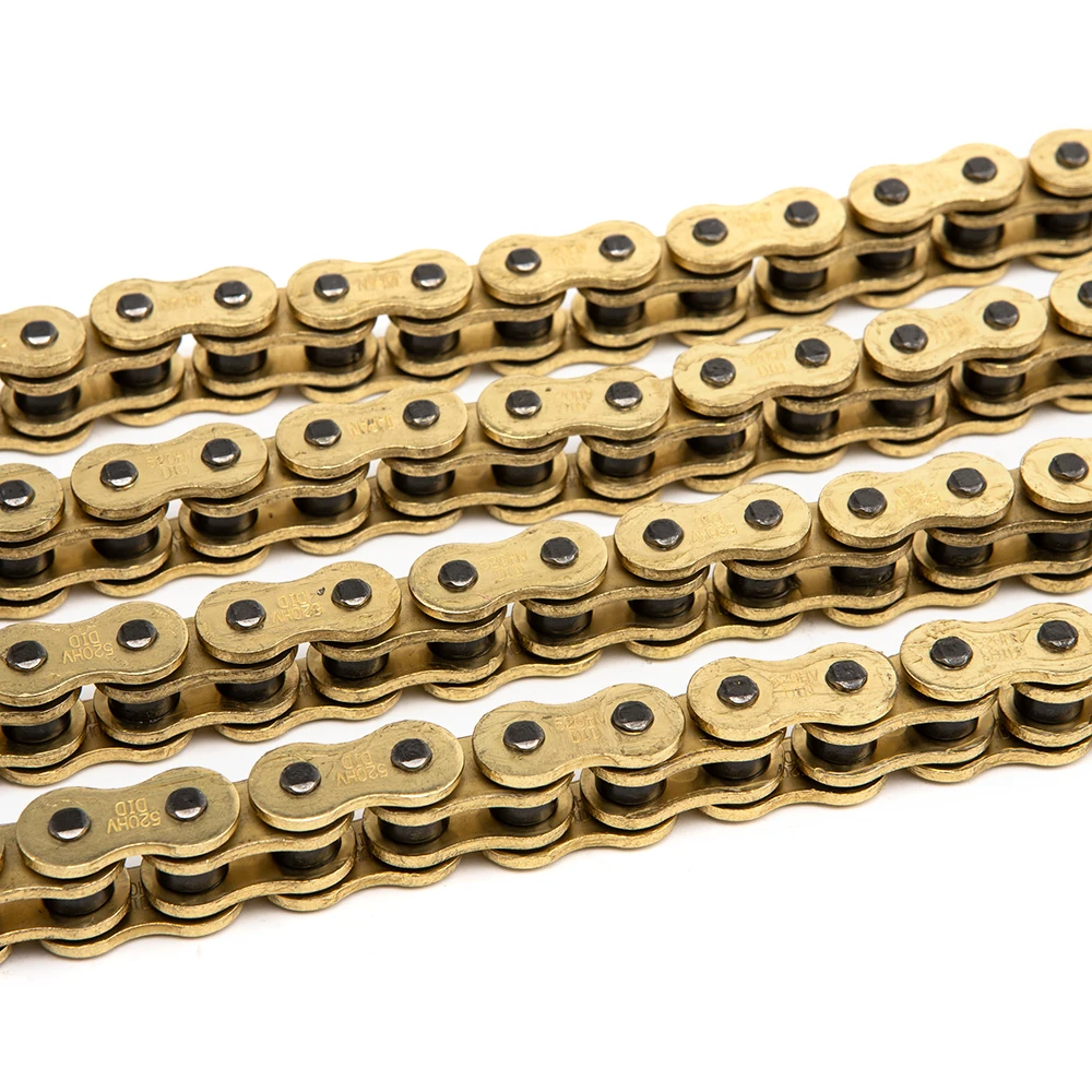 Motorcycle O-ring Oil seal Chain Sets Universal High Quality DID O-Ring 520 525 530 428 Chains 120 136 Links